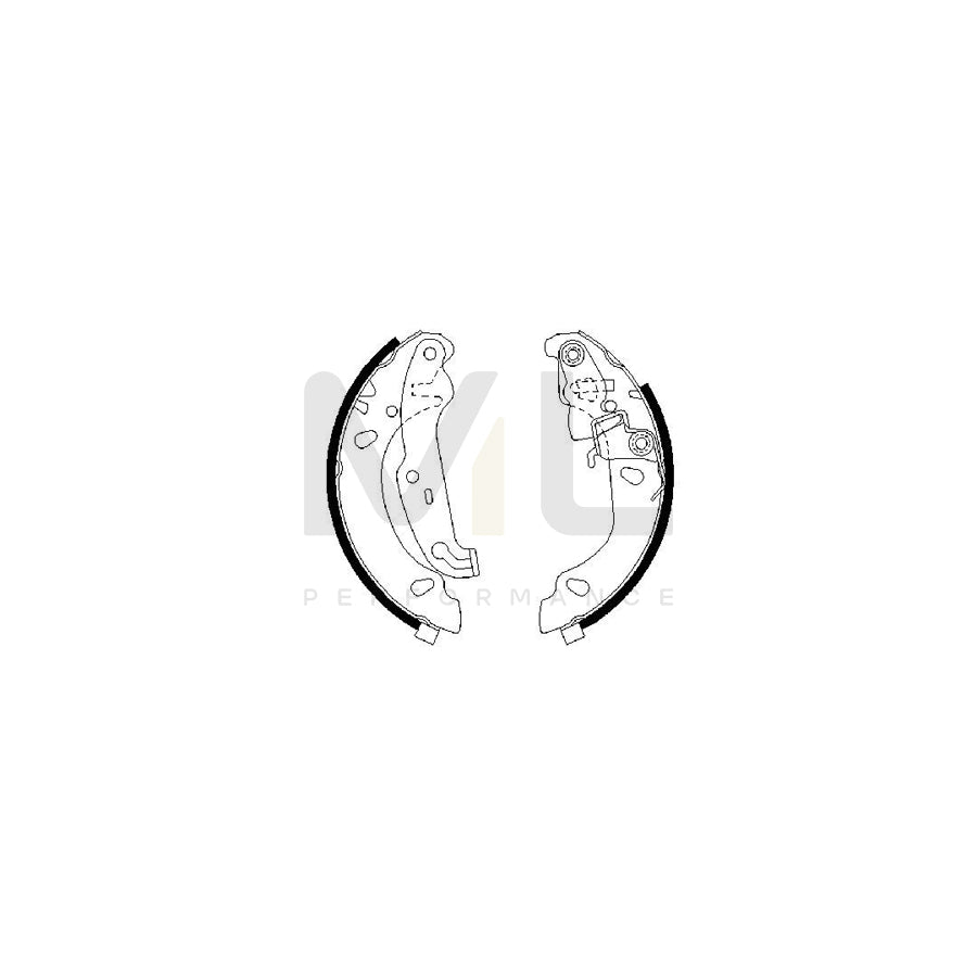 BOSCH 0 986 487 624 Brake Shoe Set | ML Performance Car Parts