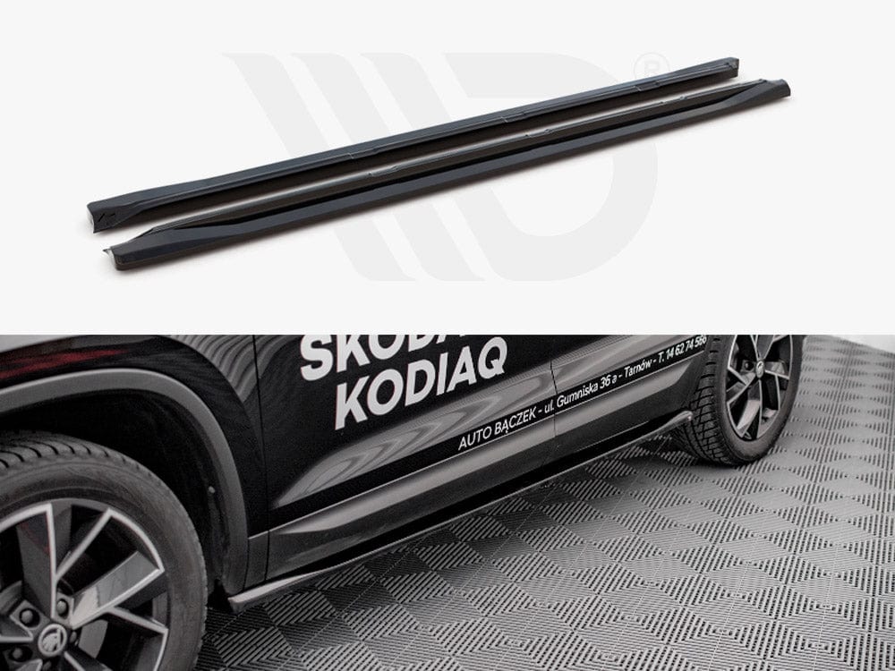 Maxton Design SK-KO-1F-SD1T Side Skirts Diffusers Skoda Kodiaq MK1 Facelift (2021-) | ML Performance UK Car Parts