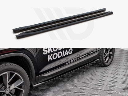 Maxton Design SK-KO-1F-SD1T Side Skirts Diffusers Skoda Kodiaq MK1 Facelift (2021-) | ML Performance UK Car Parts