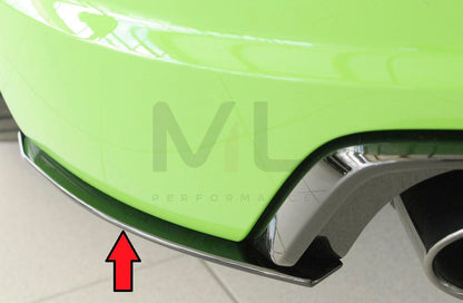 Rieger 00055173 Audi 8J 8J1-FV 8S TTRS Rear Side Splitter 1 | ML Performance EU Car Parts