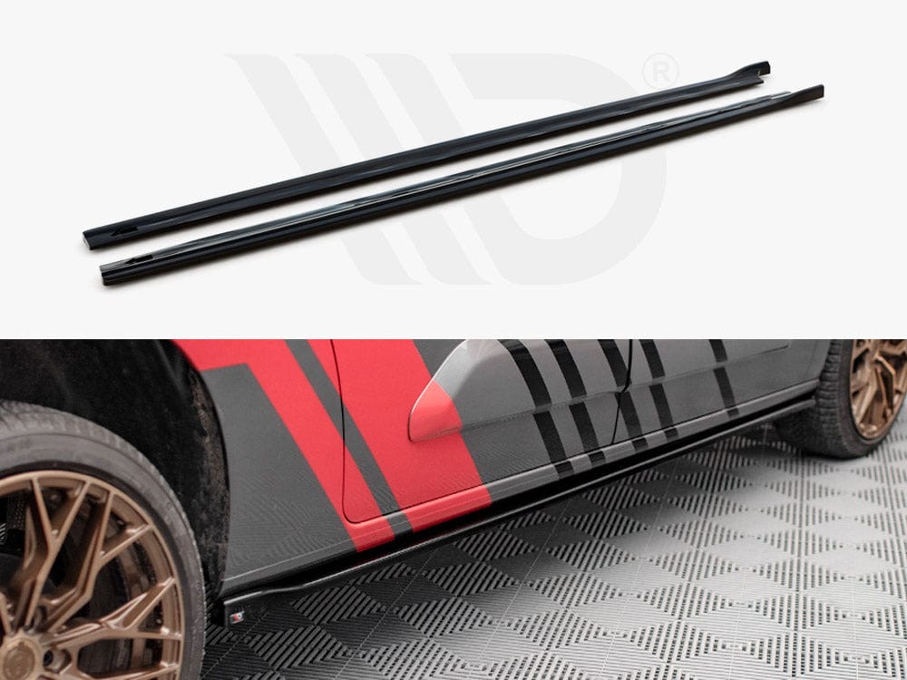 Maxton Design PE-PA-3-SD1T Side Skirts Diffusers Peugeot Partner MK3 (2018-) | ML Performance UK Car Parts