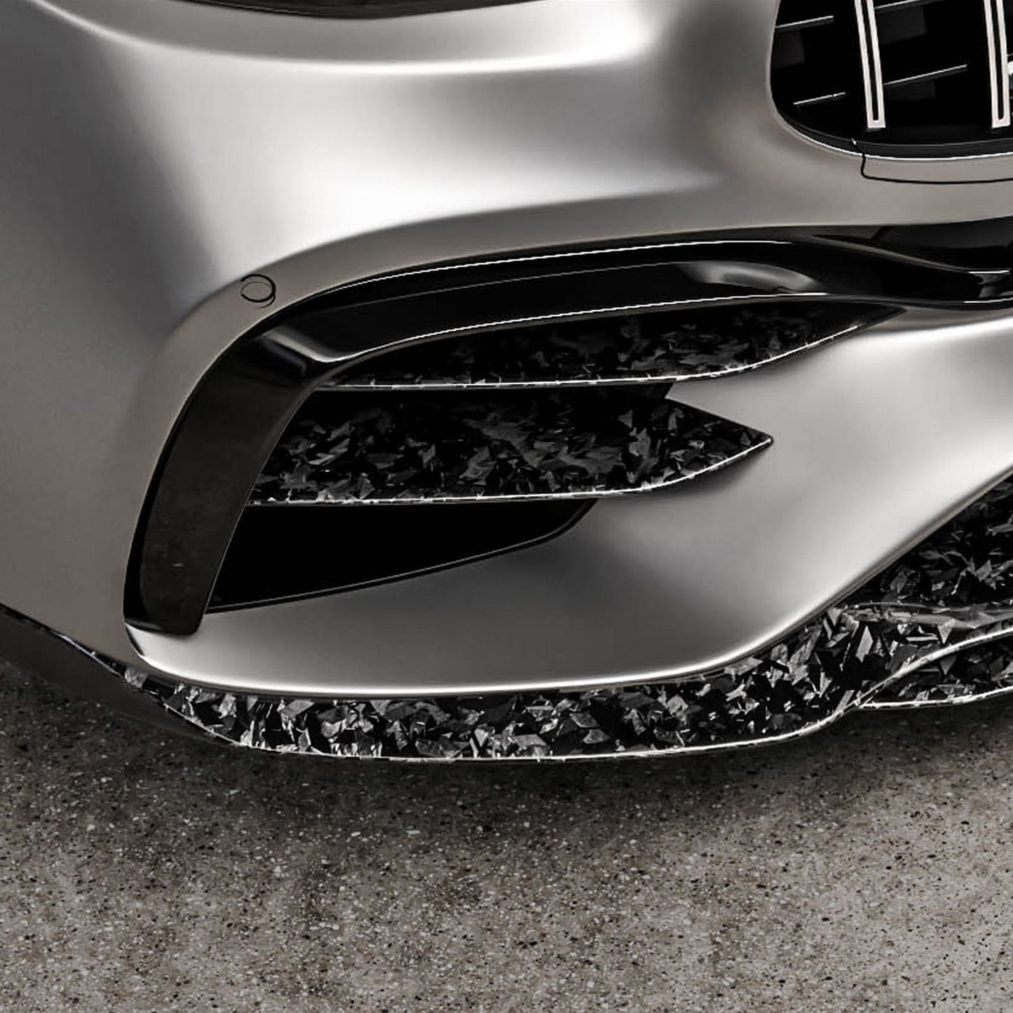 MANHART CARBON FRONT BUMPER INSERTS FOR MERCEDES-AMG E 63 (S)