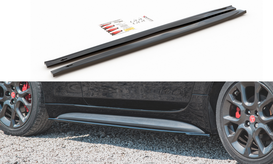 Maxton Design FI-124-1-AB-SD2T Side Skirts Diffusers Fiat 124 Spider Abarth | ML Performance UK Car Parts