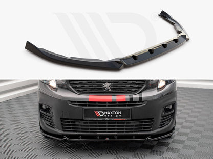 Maxton Design PE-PA-3-FD1T Front Splitter Peugeot Partner MK3 (2018-) | ML Performance UK Car Parts