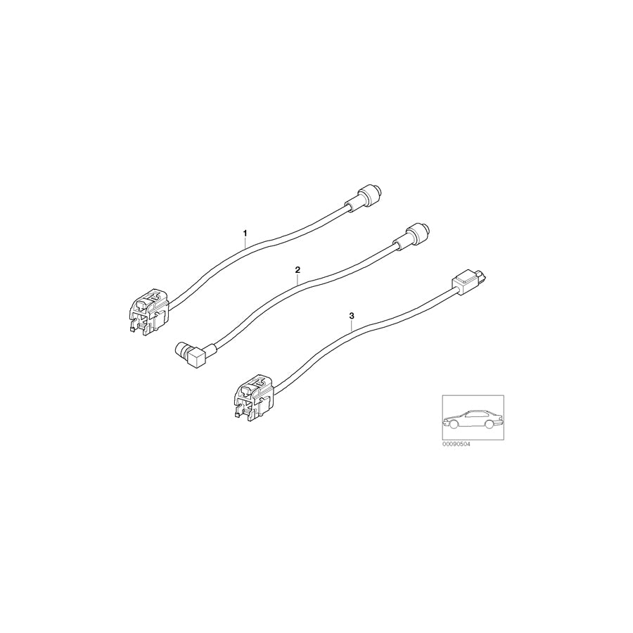 Genuine BMW 61126916298 E39 Antenna Cable, Audio/Video 1520MM (Inc. M5, 525d & 520i) | ML Performance EU Car Parts