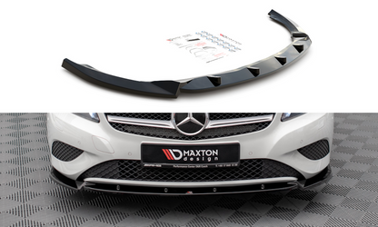 Maxton Design ME-A-176-FD1T Front Splitter V.1 Mercedes Benz A-Class W176 | ML Performance UK Car Parts