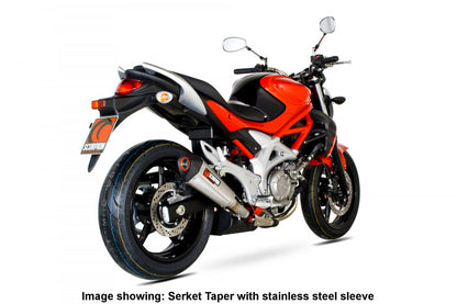 Scorpion RSI105CEO Suzuki Gladius 650 Serket Taper Slip-On - Carbon Fibre Sleeve | ML Performance EU EU