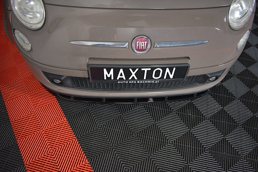 Maxton Design Fiat 500 Hatchback (Pre-Facelift) Front Splitter V.1