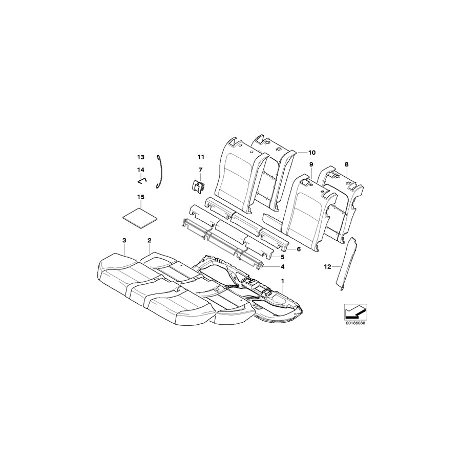 Genuine BMW 52209116305 E61 Cover Isofix CREAMBEIGE (Inc. 530i, 535xi & 525xi) | ML Performance EU