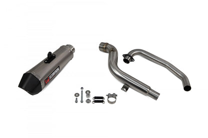 Scorpion RHA182SYSTEO Honda CB125 F Serket Taper Full System - Titanium Sleeve | ML Performance EU EU