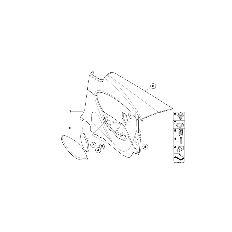 Genuine BMW 51437896654 E63 Lateral Trim Panel Leather Rear Right INDIANAPOLISROT (Inc.  & M6) | ML Performance EU Car Parts