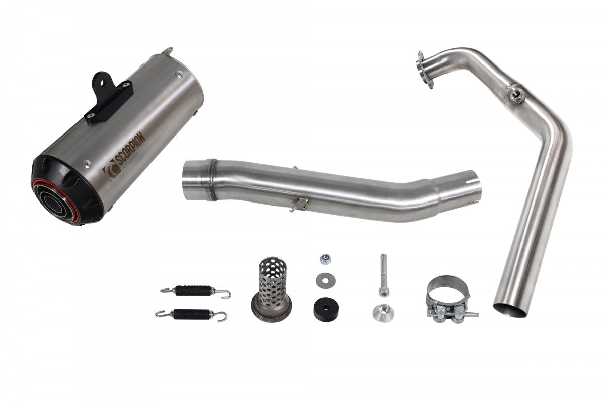 Scorpion PYA115SYSTEO Yamaha YZF-R125 Red Power Full System - Titanium Sleeve | ML Performance EU EU