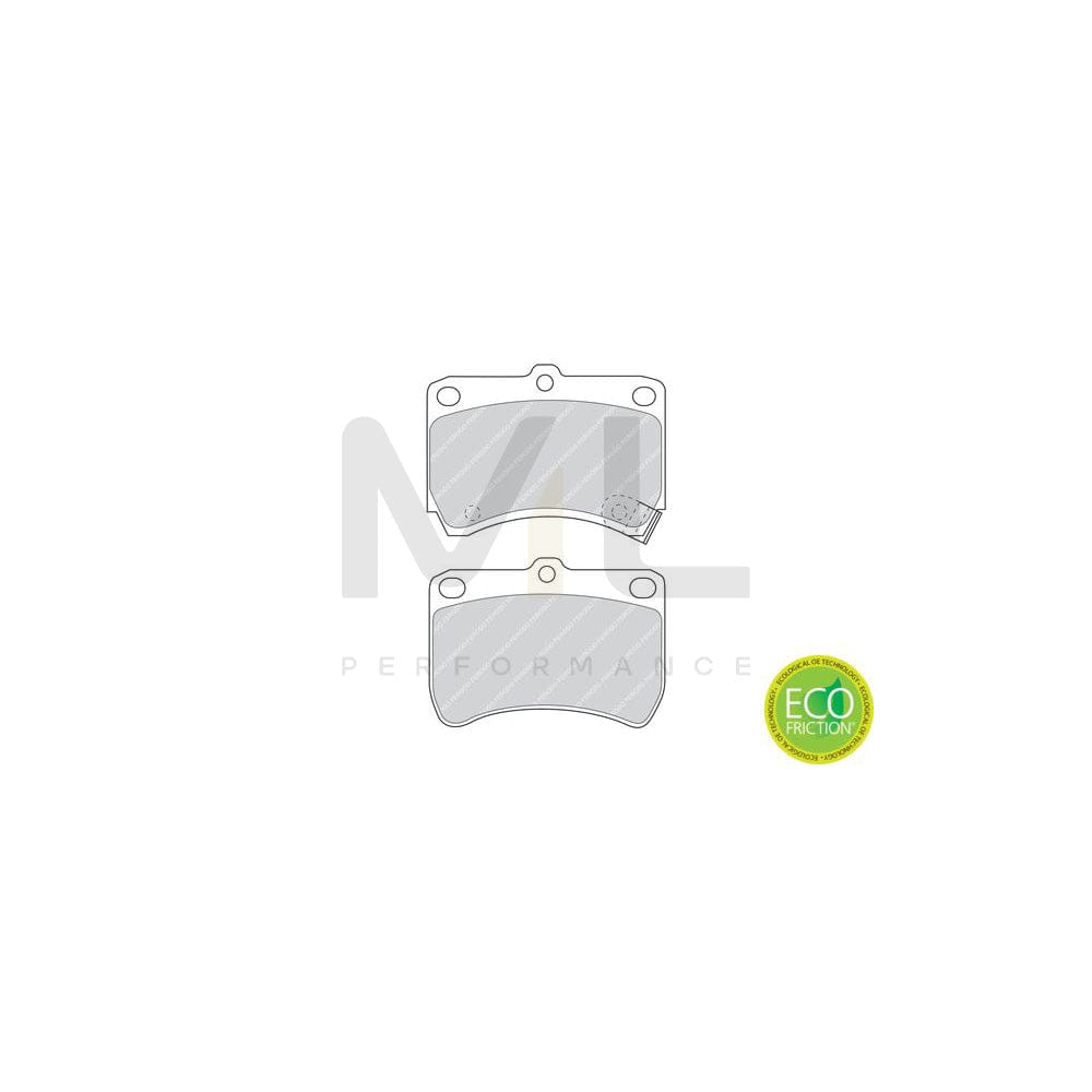 Ferodo Premier Eco Friction Fdb471 Brake Pad Set Incl. Wear Warning Contact, With Accessories | ML Performance Car Parts