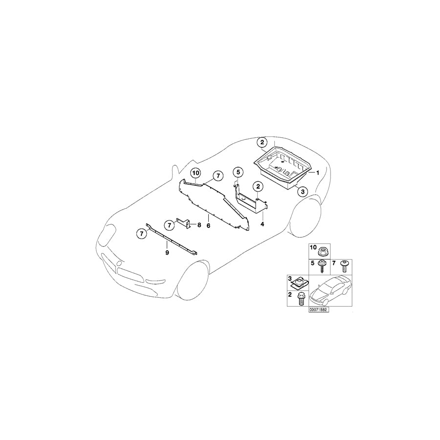Genuine BMW 51718234133 E52 Luggage Compartment Pan (Inc. ALPINA V8 & Z8) | ML Performance EU Car Parts