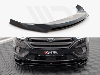 Maxton Design FO-ES-3-STLINE-FD1T+FD1RT Front Splitter V.1 Ford Escape St-line MK3 (2012-2019) | ML Performance UK Car Parts