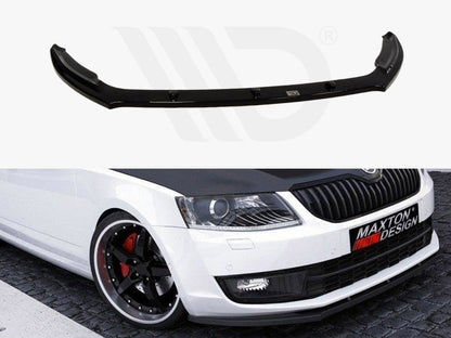 Maxton Design SK-OC-3-FD2T Front Splitter V.2 Skoda Octavia | ML Performance UK Car Parts