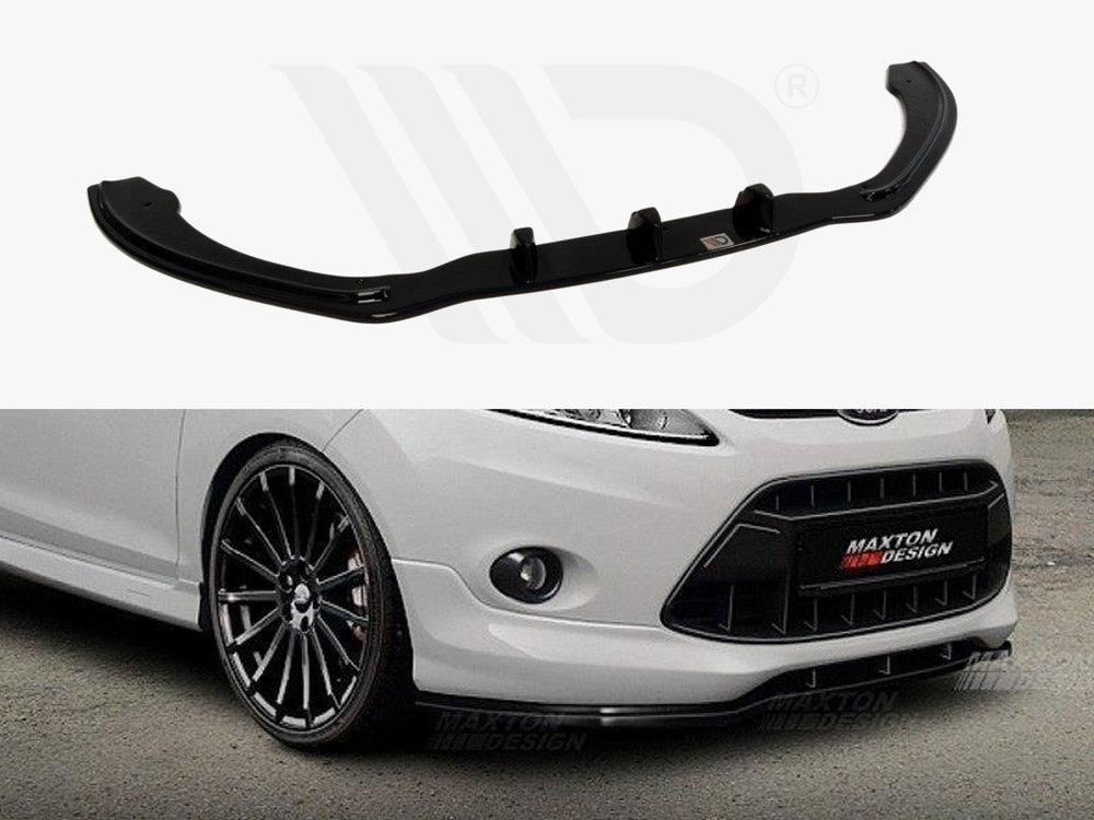 Maxton Design FO-FI-7-STLINE-FD1T Front Splitter for Ford Fiesta MK7 (for St-line / Zetec S) | ML Performance UK Car Parts