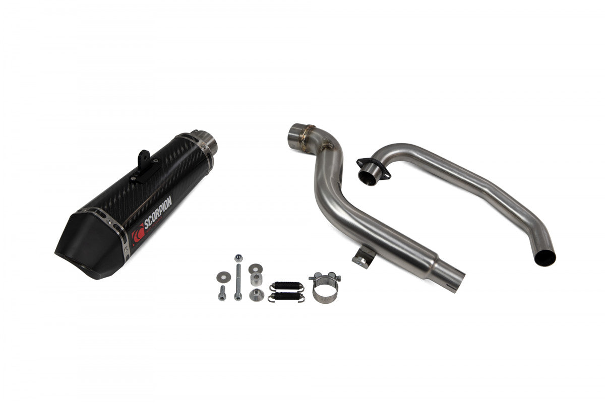 Scorpion RHA182SYSCEO Honda CB125 F Serket Taper Full System - Carbon Fibre Sleeve | ML Performance EU EU