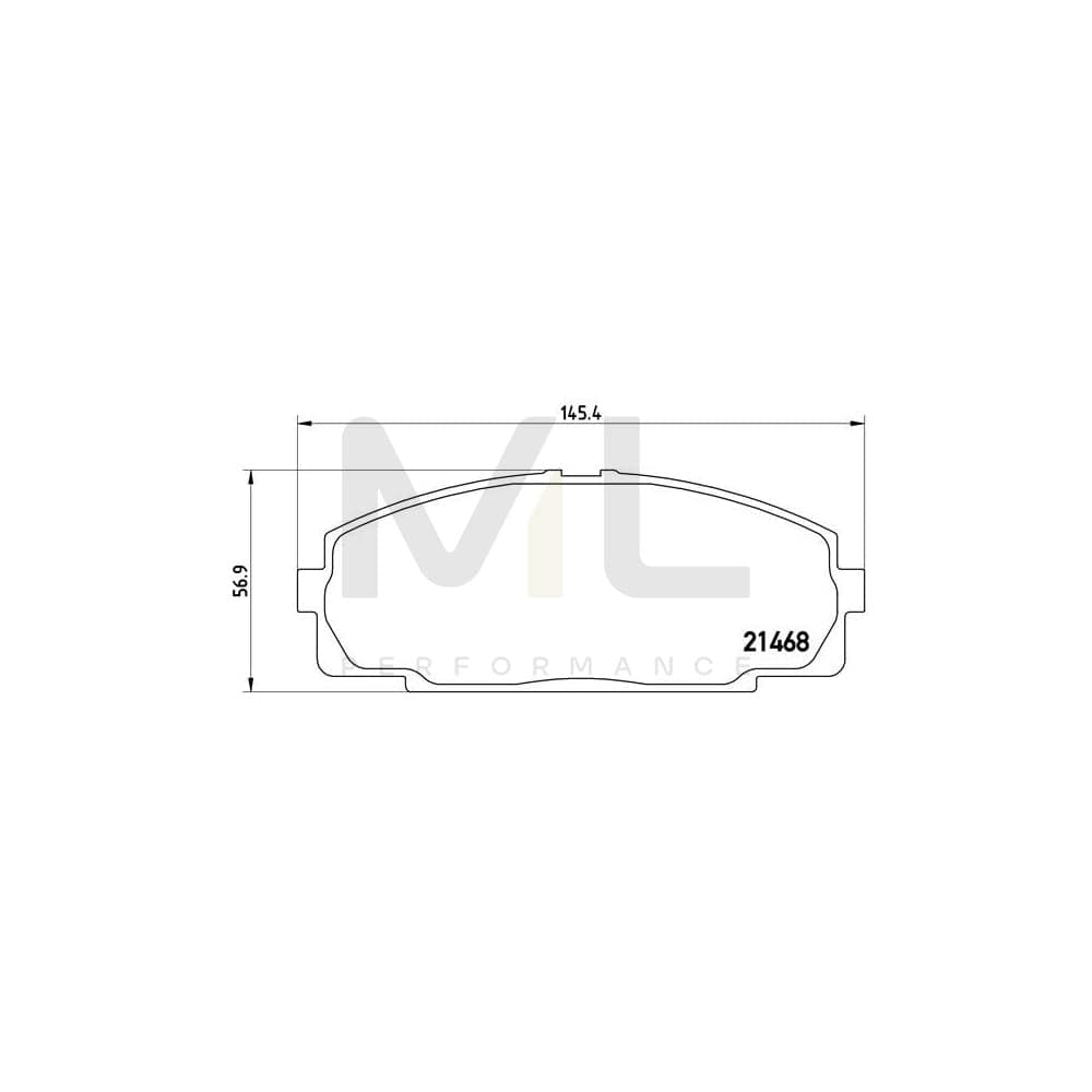 Brembo P 83 092 Brake Pad Set Excl. Wear Warning Contact | ML Performance Car Parts