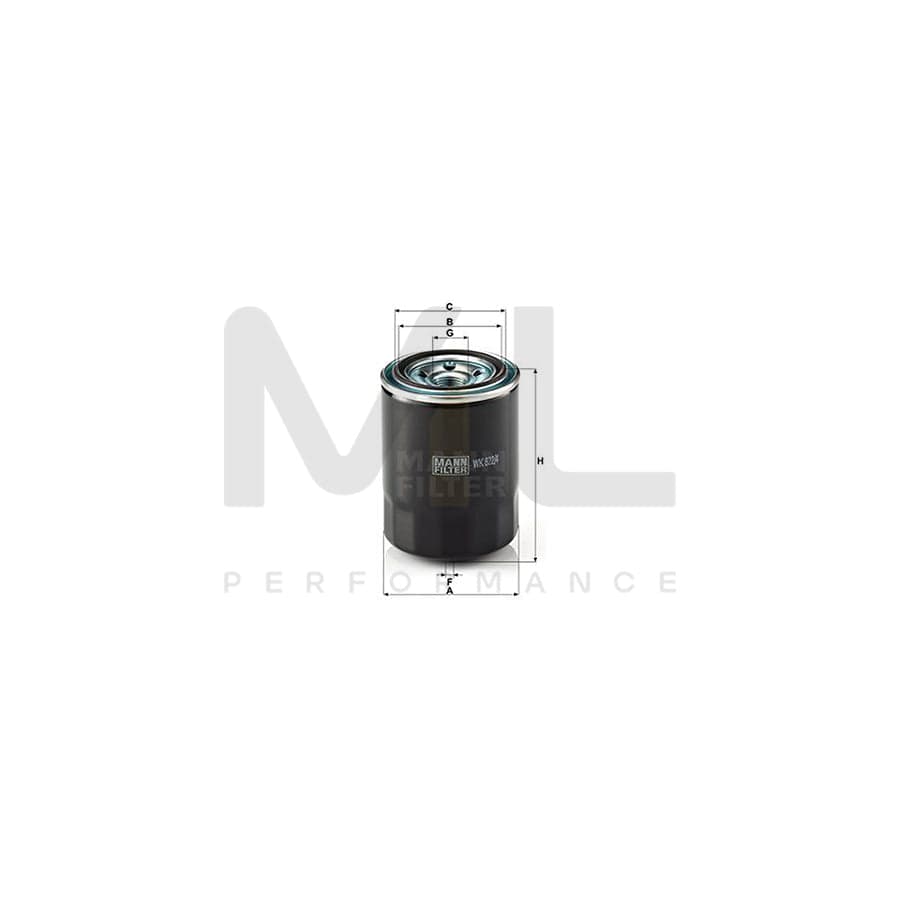 MANN-FILTER WK 822/4 Fuel filter Spin-on Filter | ML Performance Car Parts