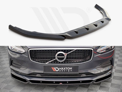 Maxton Design VO-V90-2-FD1T Front Splitter V.1 Volvo V90 MK2 (2016-2020) | ML Performance UK Car Parts