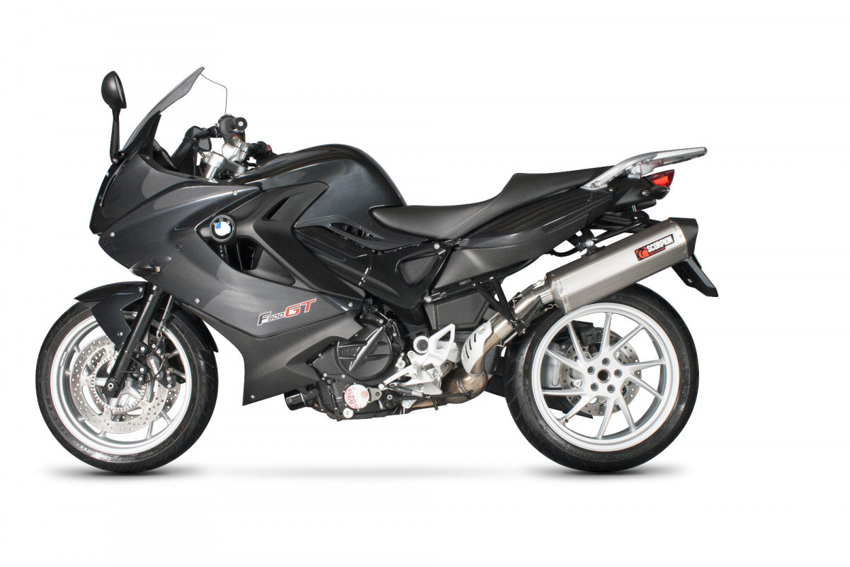 Scorpion RBM71SEO BMW Serket Parallel Slip-On - Brushed Stainless Steel Sleeve (F800 GT / F800 R) | ML Performance EU EU