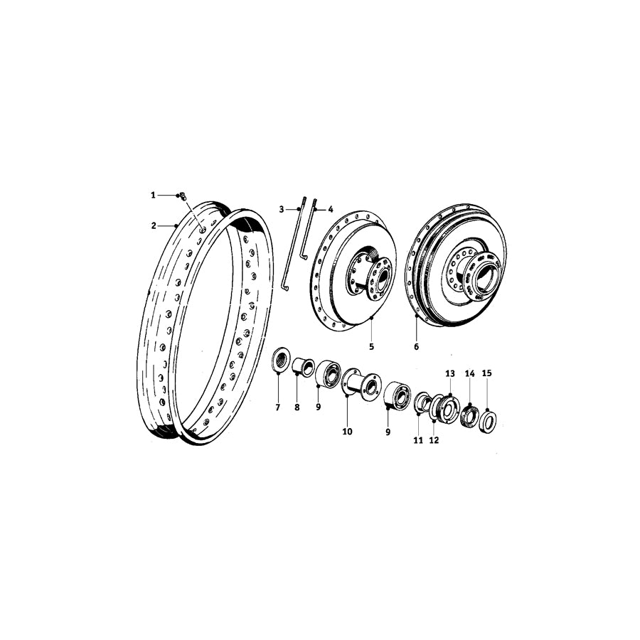 Genuine BMW 36314038201 67 68 51 Spoke 127 X M 5 (Inc. R68, R67/2/3 & R51/3) | ML Performance EU Car Parts