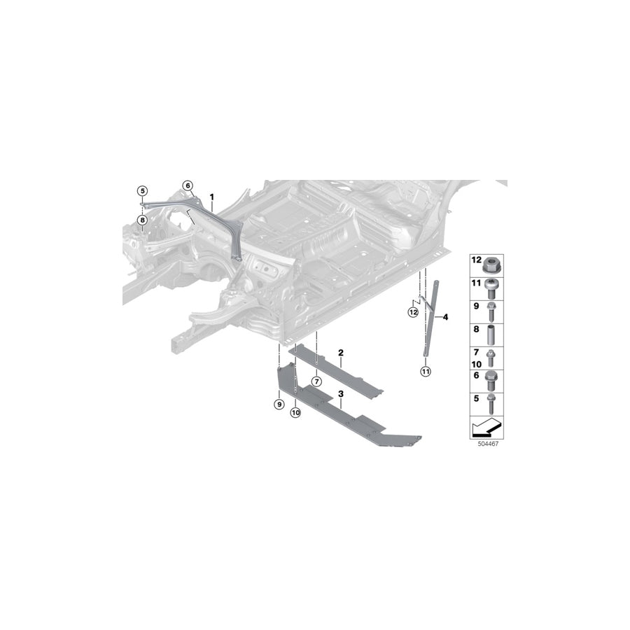 Genuine BMW 51617447400 G20 Torsion Link, Rear Right PHEV (Inc.  & 330e) | ML Performance EU Car Parts