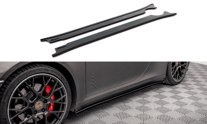 Maxton Design PO-911-992-CA-4S-SD1T Side Skirts Diffusers Porsche 911 Carrera 4S 992 | ML Performance UK Car Parts