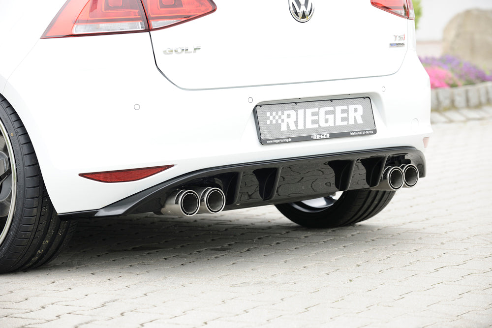 Rieger 00088029 VW Mk7 Golf Rear Diffuser (Inc. GTI, GTI Clubsport) 1 |ML Performance EU Car Parts