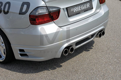 Rieger 00053407 BMW 3 Series E90 E91 Rear Diffuser 5 | ML Performance EU Car Parts