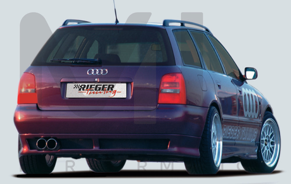 Rieger 00055035 Audi B5 A4 Rear Diffuser - RS4-Look 4 | ML Performance EU Car Parts