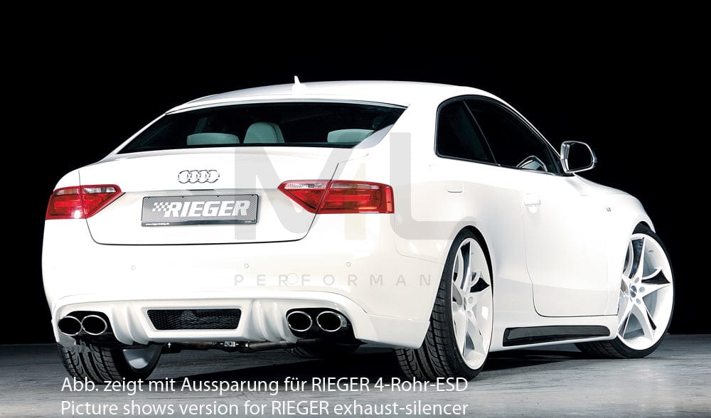 Rieger 00055410 Audi B8 B81 A5 Rear Diffuser 2 | ML Performance EU Car Parts