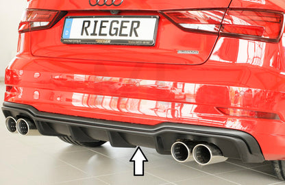 Rieger 00056826 Audi 8V A3 Rear Diffuser 1 | ML Performance EU Car Parts