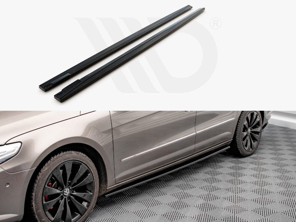 Maxton Design VW-PA-CC-SD2T Side Skirts Diffusers V.2 VW Passat CC (2008-2012) | ML Performance UK Car Parts