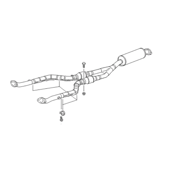 Genuine Lexus 17410-31G60 IS Phase 2 Centre Exhaust Section