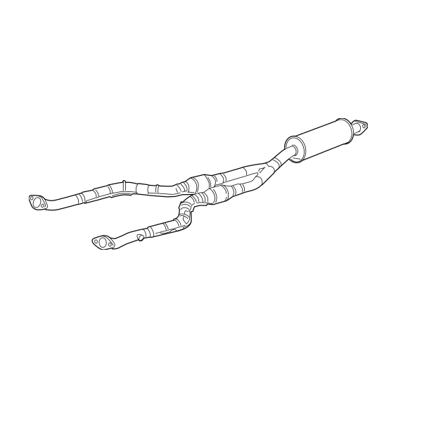 Genuine Lexus 17410-31E70 GS450h Phase 3 Exhaust Front Section and Catalytic Converter