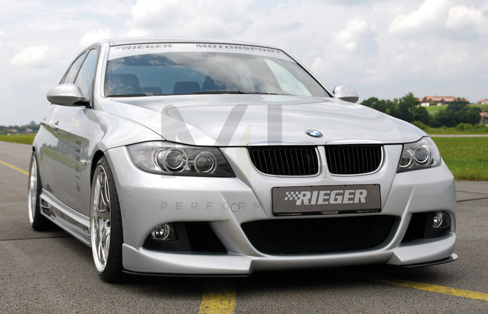 Rieger 00053402 BMW 3 Series E90 E91 Front Bumper 2 | ML Performance EU Car Parts