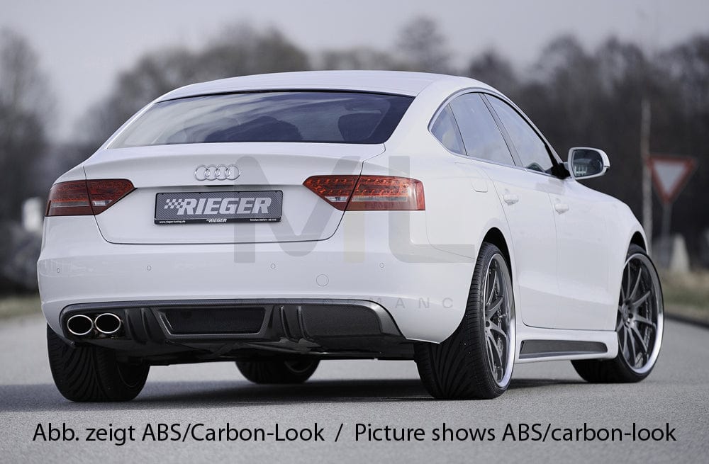 Rieger 00055436 Audi B8 B81 A5 Rear Diffuser 2 | ML Performance EU Car Parts