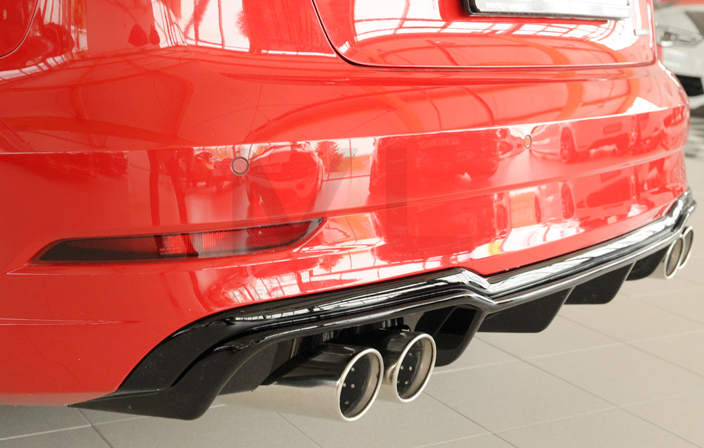 Rieger 00088186 Audi 8V A3 Rear Diffuser 9 | ML Performance EU Car Parts