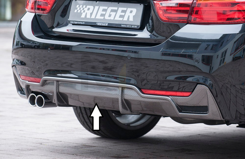 Rieger 00099265 BMW 4 Series F32 F33 F36 Rear Diffuser 1 | ML Performance EU Car Parts