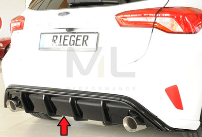 Rieger 00088194 Ford DEH Focus 4 Rear Diffuser (Inc. Focus 4 ST) 1 | ML Performance EU Car Parts