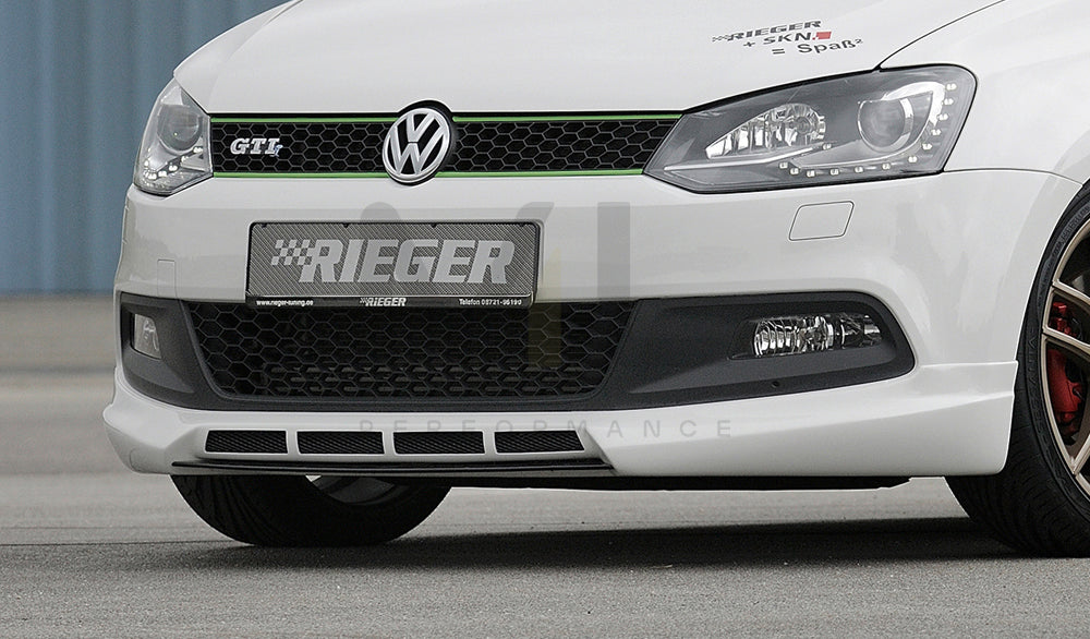 Rieger 00047215 VW 6R Mk6 Polo Front Splitter 1 | ML Performance EU Car Parts
