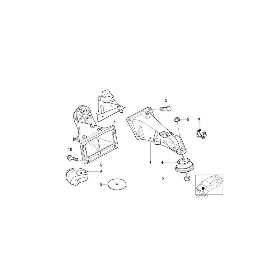 Genuine BMW 12512248683 E46 Cable Clip (Inc. M3 & M3 CSL) | ML Performance EU Car Parts