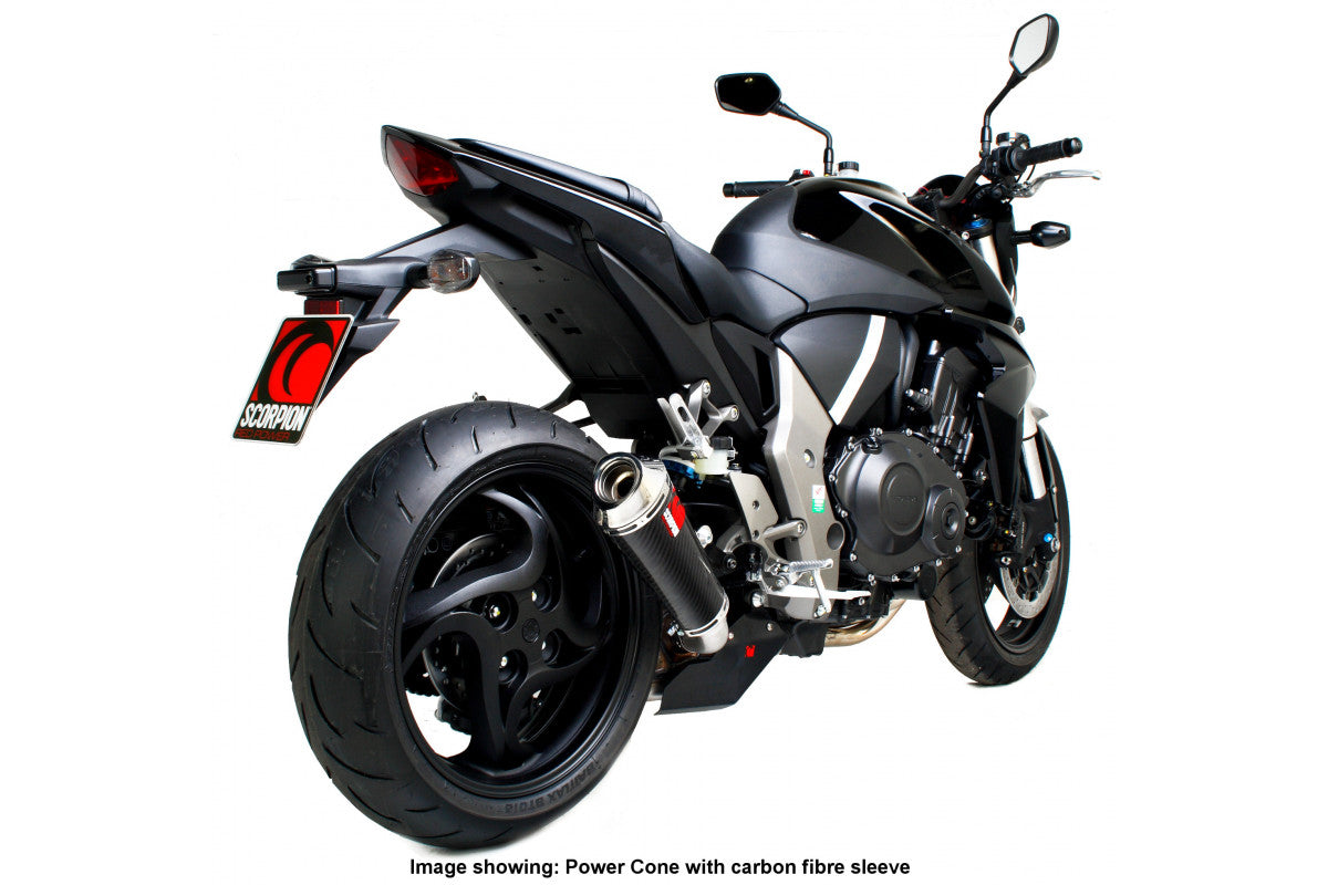 Scorpion EHA101SEO Honda CB1000 R  Power Cone Slip-On - Polished Stainless Steel Sleeve | ML Performance EU EU