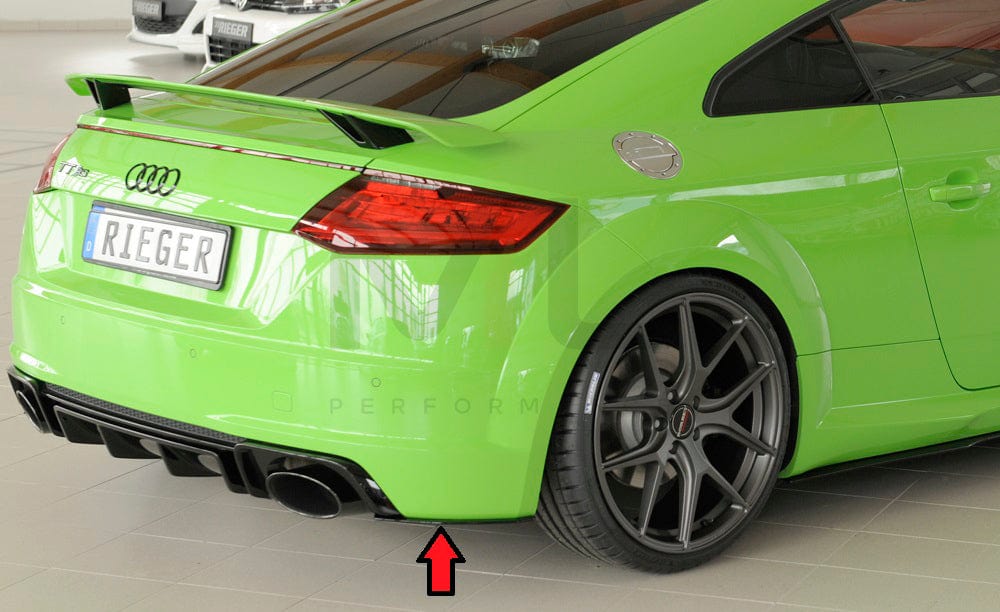Rieger 00055174 Audi 8J 8J1-FV 8S TTRS Rear Side Splitter 7 | ML Performance EU Car Parts