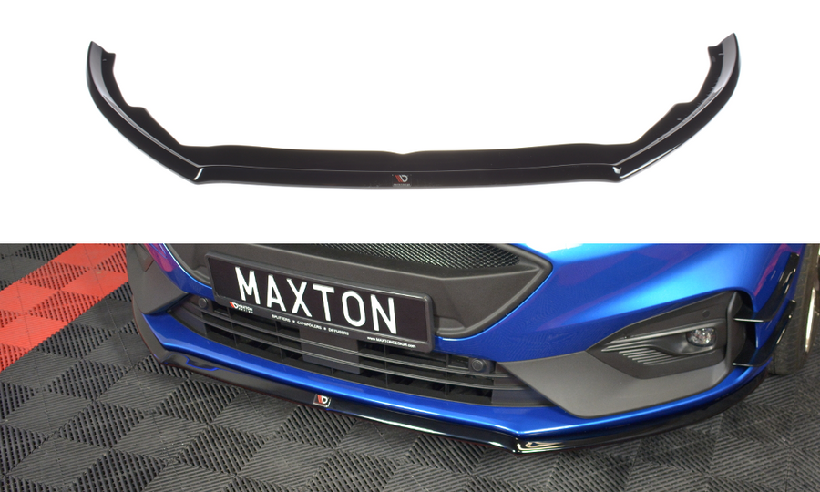 Maxton Design FO-FO-4-STLINE-FD3T Front Splitter V.3 Ford Focus ST / ST-Line MK4 | ML Performance UK Car Parts