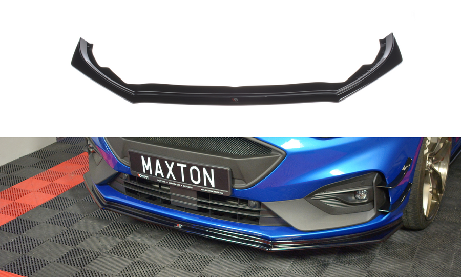 Maxton Design FO-FO-4-STLINE-FD5T Front Splitter V.5 Ford Focus ST / ST-Line MK4 | ML Performance UK Car Parts