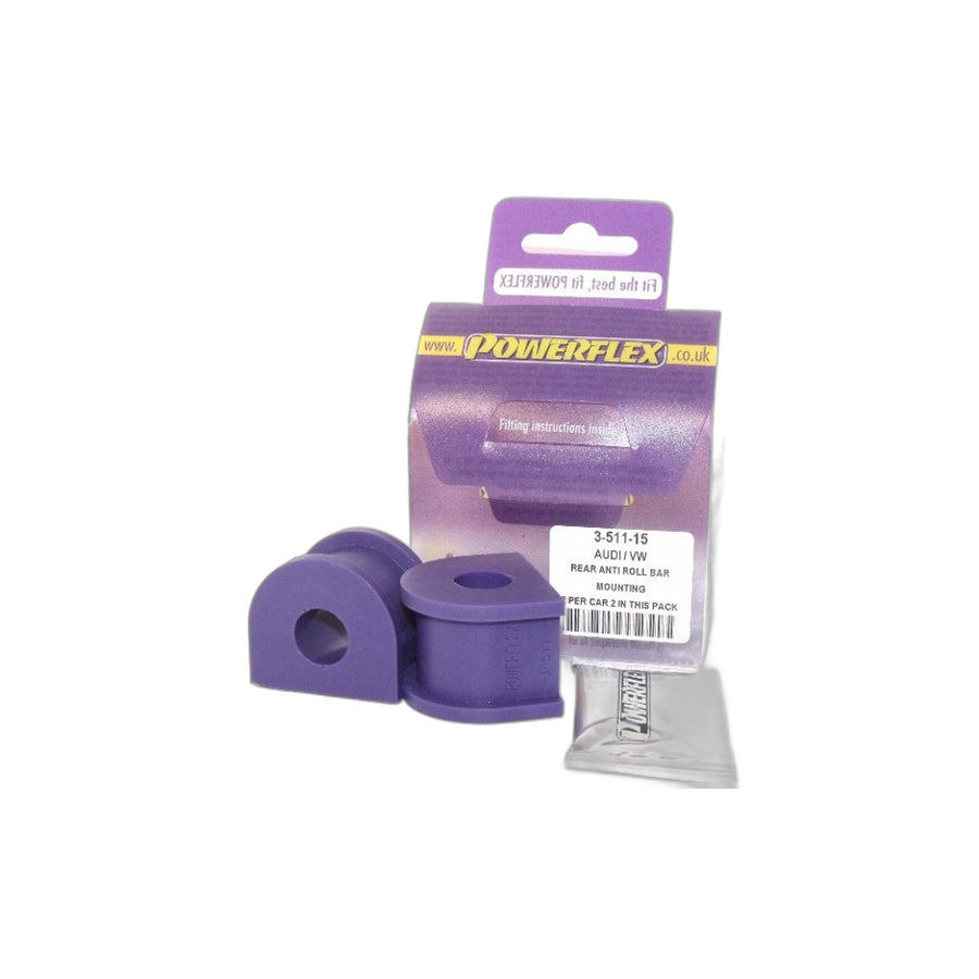 Powerflex PFR3-511-15 VW Skoda Audi Rear Anti Roll Bar Mount 15mm (Inc. Golf, Bora, Octavia, Audi 80, 90) | ML Performance EU Car Parts