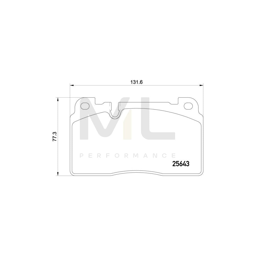 Brembo P 85 122 Brake Pad Set For Audi Q5 (8Rb) Prepared For Wear Indicator | ML Performance Car Parts